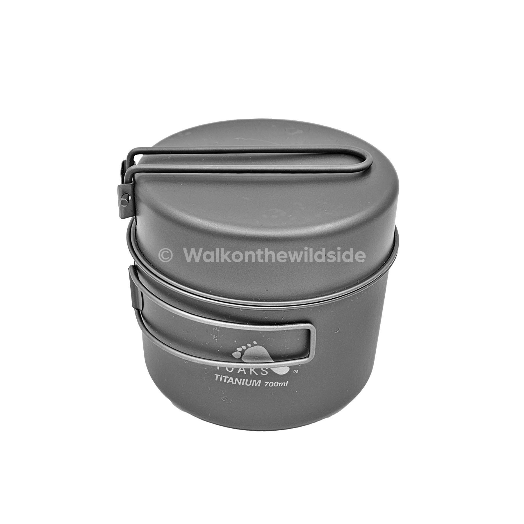 Toaks Pot 700 D-115 mit Pfanne PAN115 darauf